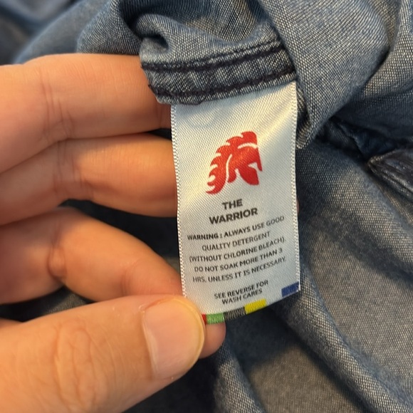 Men's Blue Patterned Casual Button Down Shirt - Picture 10 of 10